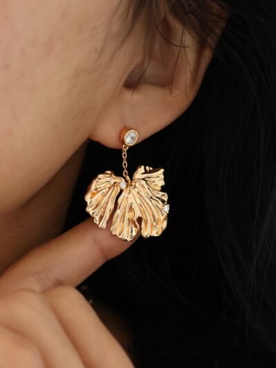 🍃 Monstera Abstract Art Earrings