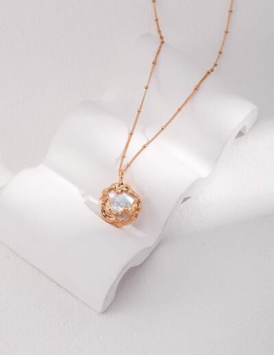 Ethereal Bloom Collection Grace Pearl Necklace