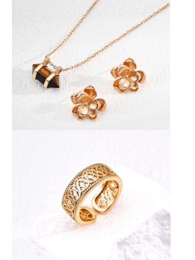 Mystic Golden Bloom - Jewelry Set