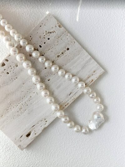 Grand Baroque Pearl Necklace - Moonlit Majesty🌙