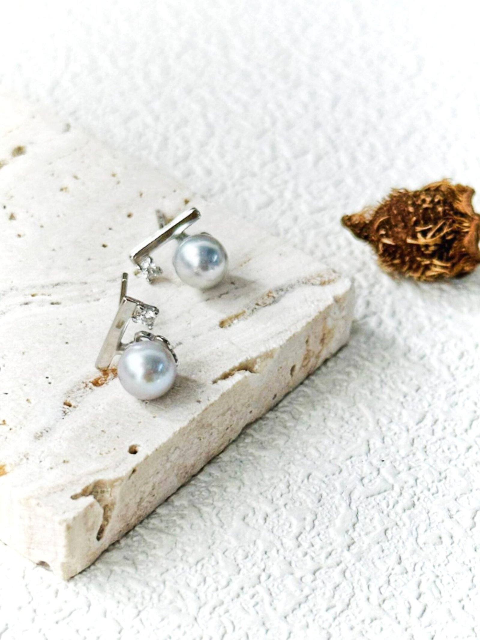 sugar pearl studs